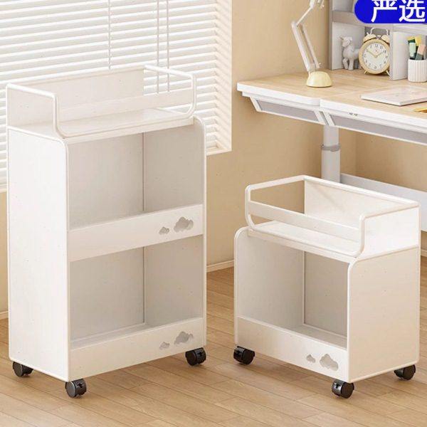 小推车多层置物架学生书包收纳神器桌下桌旁带轮子可移动整理架,收纳整理,书桌收纳置物架,淘宝优惠券,粉丝福利购,淘宝优惠卷