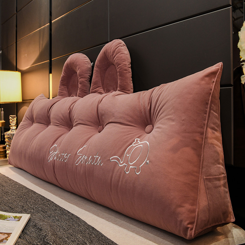 少女心爆棚 床头靠垫网红u榻榻米软包床靠大靠背床上靠枕可拆洗