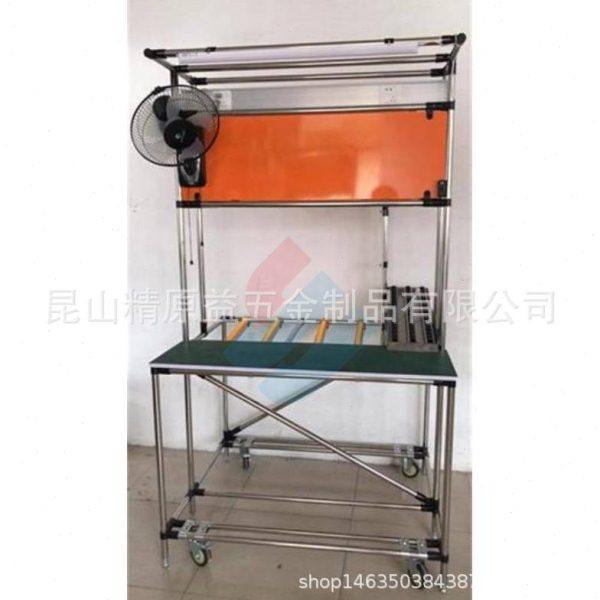 厂家供应不锈钢操作台镀铬导电线棒桌精益管201不锈钢台,商业/办公家具,线棒货架/工作台,淘宝优惠券,粉丝福利购,淘宝优惠卷