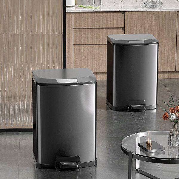 汉世刘家厨房垃圾桶家用不锈钢客厅脚踏式卫生间脚踩带盖大号筒,家庭/个人清洁工具,感应垃圾桶,淘宝优惠券,粉丝福利购,淘宝优惠卷