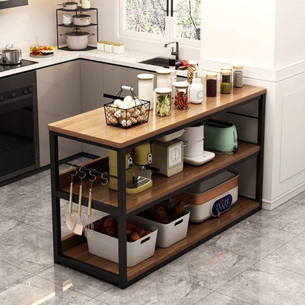 厨房置物架落地多层切菜桌家用多功能收纳架烤箱微波炉橱柜储塘祥,厨房/烹饪用具,微波炉置物架,淘宝优惠券,粉丝福利购,淘宝优惠卷