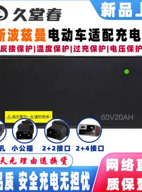 斯波兹曼电动车充电器48V12AH60V20AH72V32AH新国标2+2、2+4接口