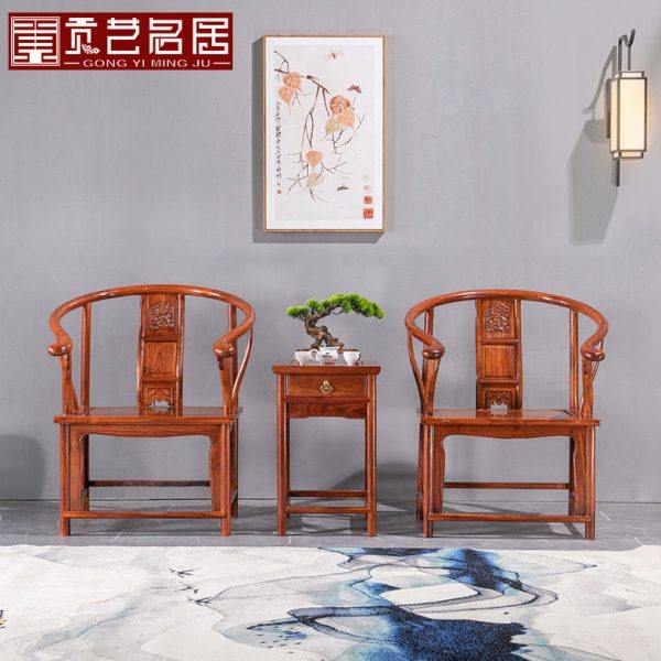 红木家具刺猬紫檀圈椅三件套实木太师椅皇宫椅三件套花梨木会客椅,住宅家具,圈椅,淘宝优惠券,粉丝福利购,淘宝优惠卷