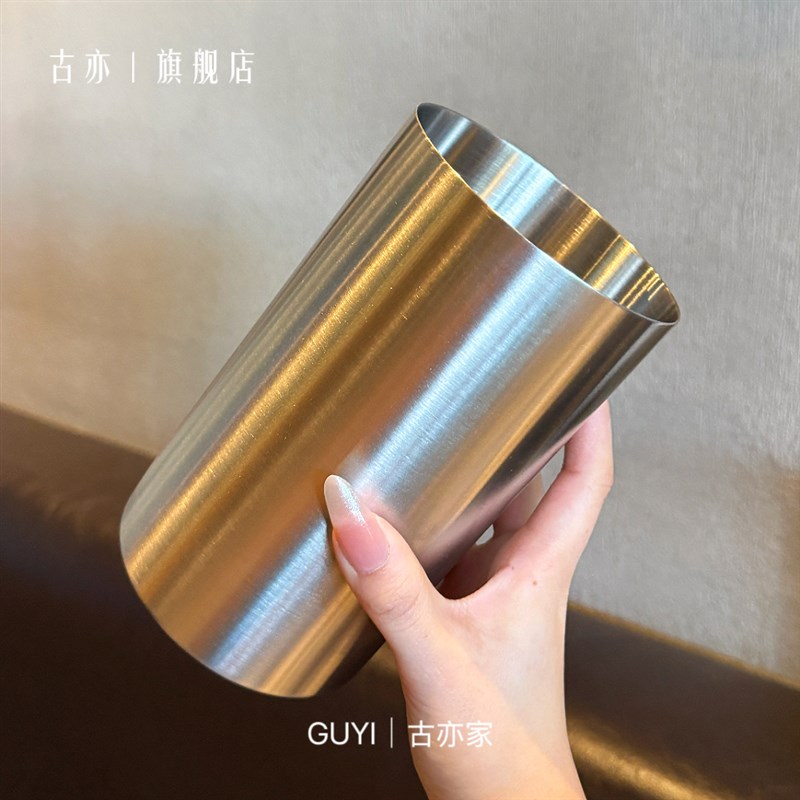 【老板娘自用】18/10不锈钢收纳E筒筷子筒吸管筒桌面烧烤竹签圆筒