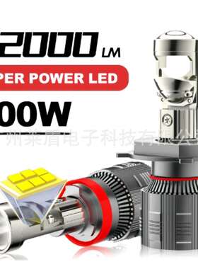 跨境T8透镜汽车LED大灯鱼眼双光透镜h4 h7 h119005远近一体改装灯