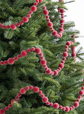 NUCHI跨境圣诞节装饰品圣诞仿真红果串红果藤浆果圣诞树装饰挂件