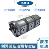 F34 上海SDH液压三联齿轮泵CBD 38.2 33.2FS7