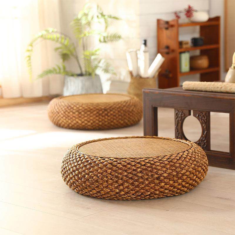 加厚藤编蒲团坐垫 圆形草编坐垫 阳台沙发地板家用榻榻米坐墩,玩具/童车/益智/积木/模型,毛绒/玩偶/公仔/布艺类玩具,淘宝优惠券,粉丝福利购,淘宝优惠卷