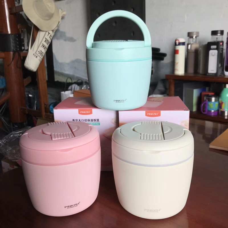品家家品上班族便当盒一人装大口径手提饭桶简约大气学生保温饭盒