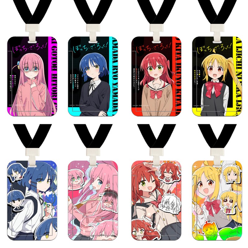 孤独摇滚厂牌套工作证卡套定制带挂绳工牌K胸卡套工作牌饭卡套校