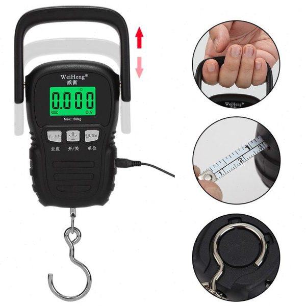充电手提秤威衡电子秤快递秤弹簧秤50kg行李秤买菜秤钓鱼称吊钩称,厨房/烹饪用具,手提秤/挂秤,淘宝优惠券,粉丝福利购,淘宝优惠卷