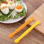 水煮蛋造型模具鸡蛋切花刻花棒早餐蛋卡通造型对半分滚蛋雕花神器