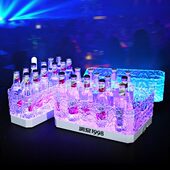 酒吧发光冰桶创意冰纹网红啤酒框KTV12支24支商用大容量苏打酒桶