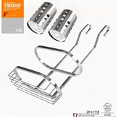 香港域堡 置物架双筒6111B 304不锈钢厨房筷子筒厨房壁挂钩式