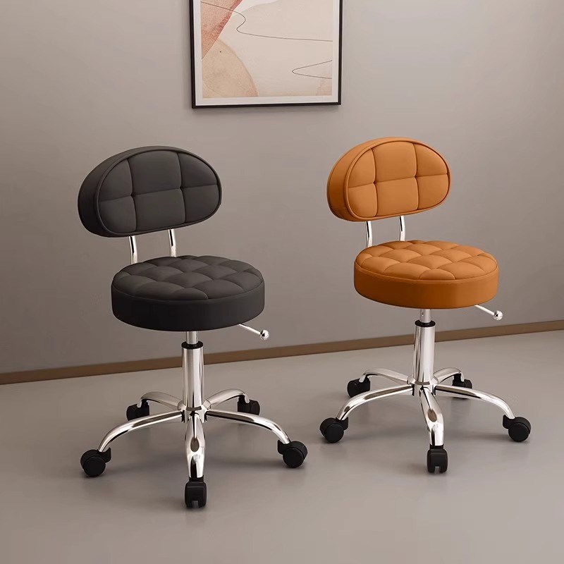 理发店大工凳发廊专用美发椅子美容院升降带靠背滑轮美甲美容凳子