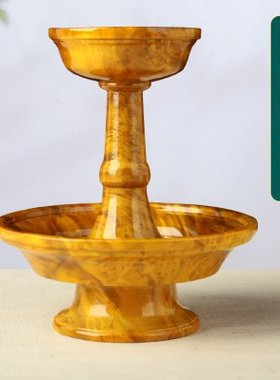 不丹原木木料护法杯木纹光面西藏式供水杯密宗供佛用品佛前摆件