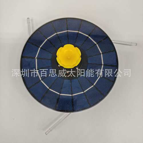 9V4W工厂直销太阳能折叠喷泉圆形漂浮花园泳池鸟浴盆喷泉跨境热卖