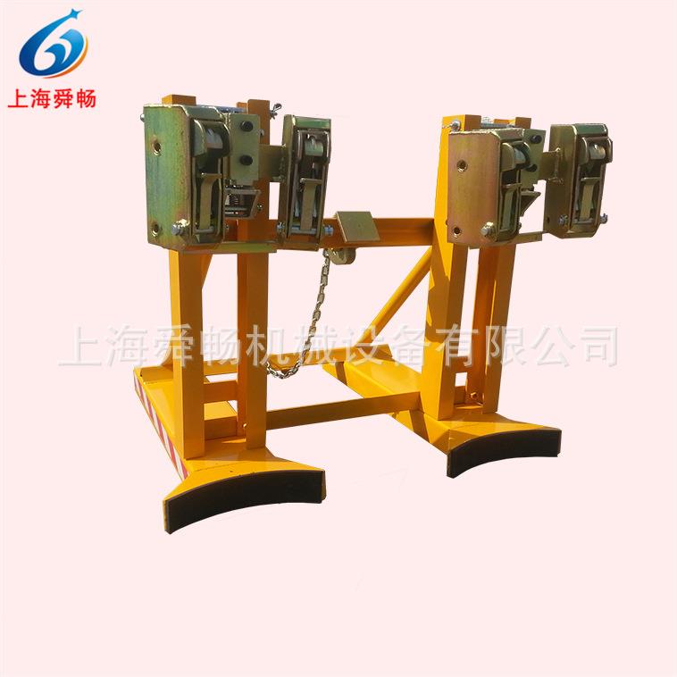 DG720B叉车双桶四圆桶夹具油桶搬运夹鹰嘴夹油桶装卸搬运夹子