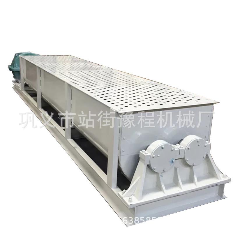 机制砂双螺旋加湿机 建筑陶粒双轴搅拌机 市政污泥粘土搅拌混合机