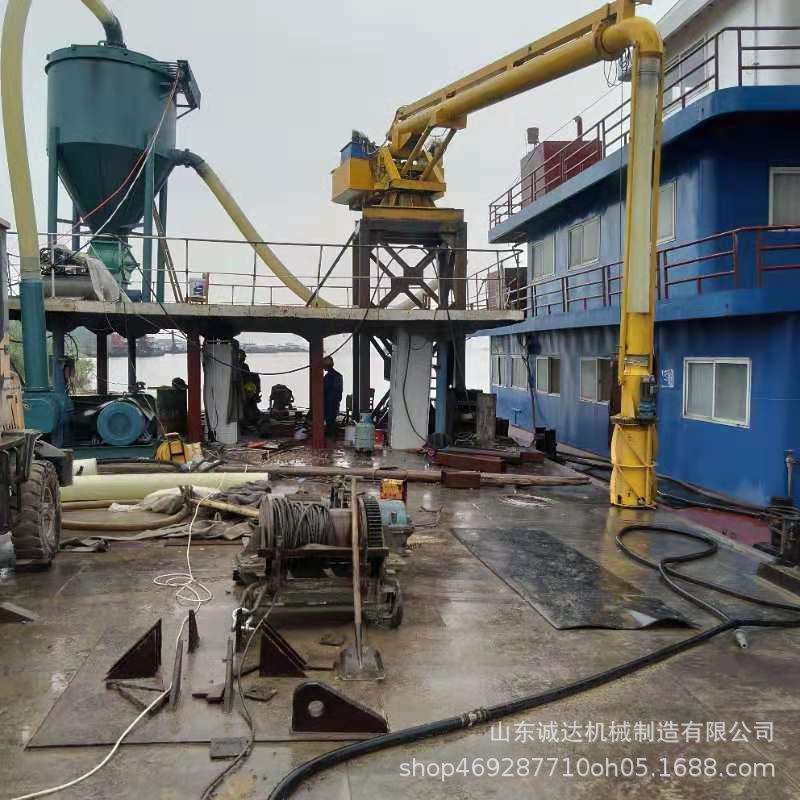 码头 粉煤灰卸船用气力输送机 长距离机械臂负压式吸灰机