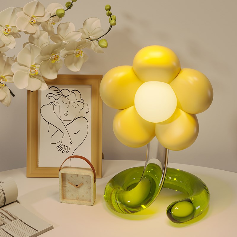 花朵小夜b灯高级感卧室睡眠灯床头台灯寝室usb生日礼物送女生实用