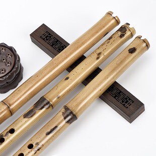 迪音虎皮斑竹洞箫专业湘妃竹南箫F调琴箫细六八孔G调箫手工萧