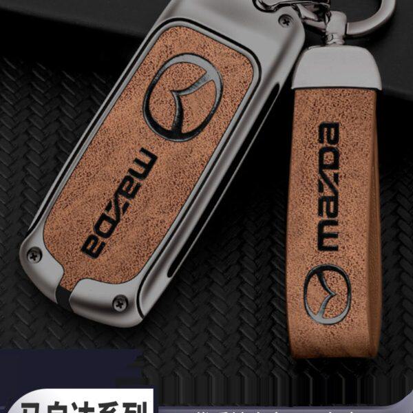 适用马自达昂克赛拉钥匙套CX4阿特兹CX5马3创意6汽车钥匙包壳扣