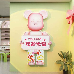 美容院装 形象墙面网红背景美甲理发店 饰画品房间布置氛围轻奢软装