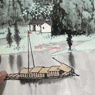 客厅办公室山水装饰画 白雪石 千峰竞秀 桂林山水横幅挂轴画风景