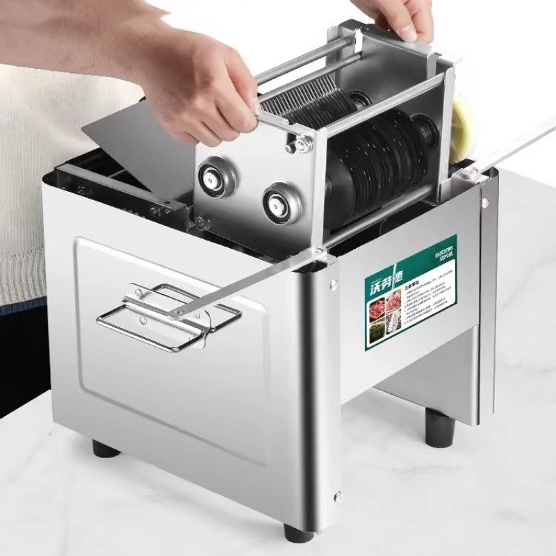 电动切肉机商用大功率电动切片切丝丁机J不锈钢小型食堂绞肉切菜