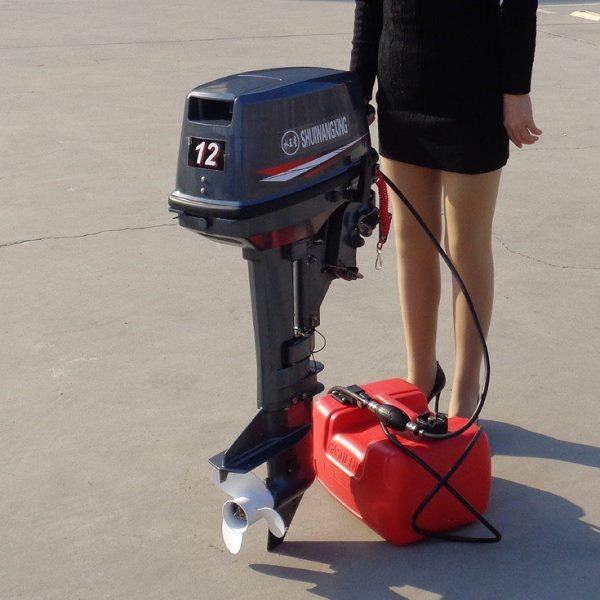 小型船用挂桨机汽油灵活快速推行器水冷立式船挂机螺旋桨船用机械