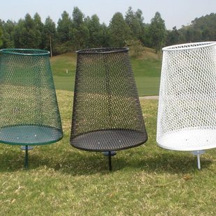 高尔夫垃圾篮高尔夫钢钉垃圾篮高尔夫垃圾桶铁网垃圾桶球场垃圾箱