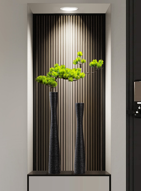 创意进门花瓶摆件客厅插花高入户玄关G壁龛电视柜酒柜装饰品迎客