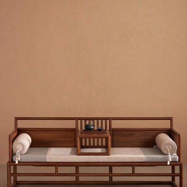 罗汉床新中式乌金木沙发茶桌椅组合小户型客厅推拉酒店实木贵妃榻