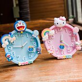 儿童小闹钟可爱卡通闹铃男孩女孩学生专用宿舍床头桌面静音时钟