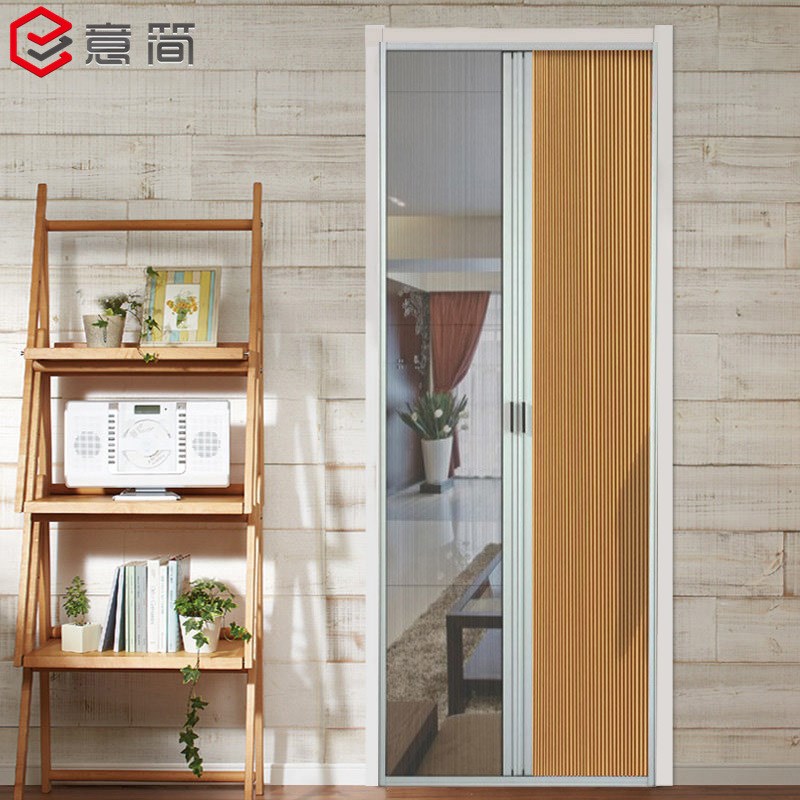 1VPR蜂巢帘纱窗防蚊内开窗免打孔手动推拉式风琴帘遮阳百褶窗帘日