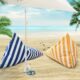 条纹沙发滩户外网红懒人沙发人躺椅便携式 野营午休音乐节防水沙发