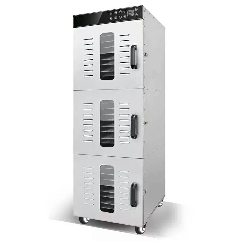 30层烘干机 中药花茶肉类海鲜不锈钢干果机 三开门110V220V风干机