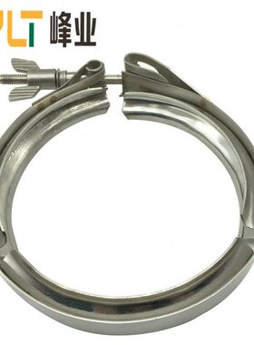峰业直供304不锈钢双备卡箍过滤器抱箍V型沟槽法兰管卡桶箍