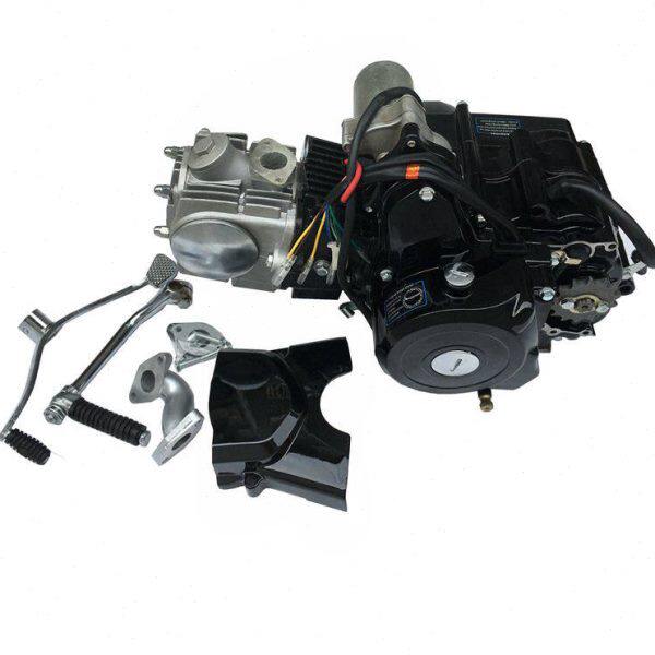 越野摩托车卧式发动机弯梁车助力车110 125cc跑车两轮汽油机机头