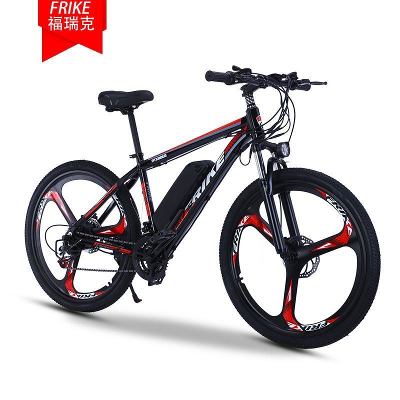 源头厂家电动山地自行车26/27.5/29寸铝合金一体轮助力锂电代步车