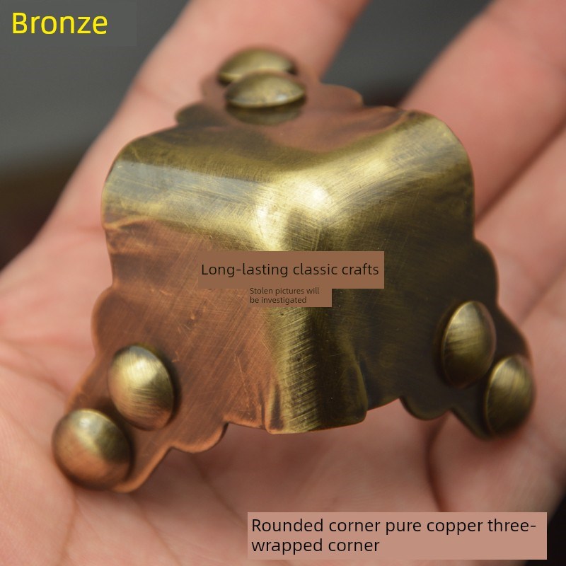 采购产品中国古f玩纯铜,铜,樟木箱包,木箱装饰,圆角,防撞角,三面