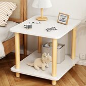 床头柜置物架小茶几现代简约小型实木收纳柜简易卧室小柜子储物柜