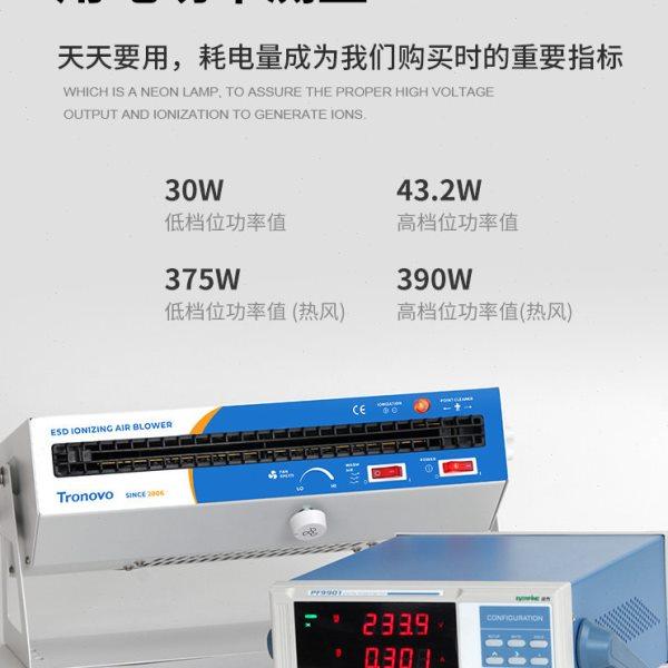 TRONOVO埃用TR7045卧式离子风机工业除静电大范围带暖风离子风扇,清洗/食品/商业设备,离子风机/静电消除器,淘宝优惠券,粉丝福利购,淘宝优惠卷