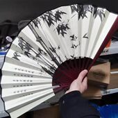 折扇古风扇子男学生霸气网红蹦迪扇中国风古代男随身携带跳舞蹈扇