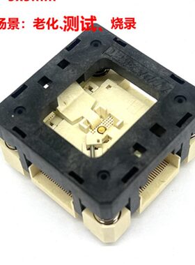 qfn24测试座编程座烧录座0.5间距老化座4*4mm IC焊接座工厂原装