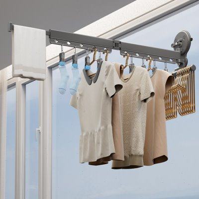 免打孔阳台强力吸盘折叠晾衣架室内家用吸玻璃固定神器伸缩晒衣杆,收纳整理,壁挂晾晒架/网,淘宝优惠券,粉丝福利购,淘宝优惠卷