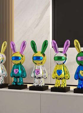 时空兔潮玩摆件家居饰品客厅玄关电视柜展示柜酒柜装饰品轻奢高档