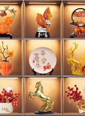 现代轻奢高档酒柜工艺品摆件客厅玄关电视柜家居装饰乔迁新居礼品