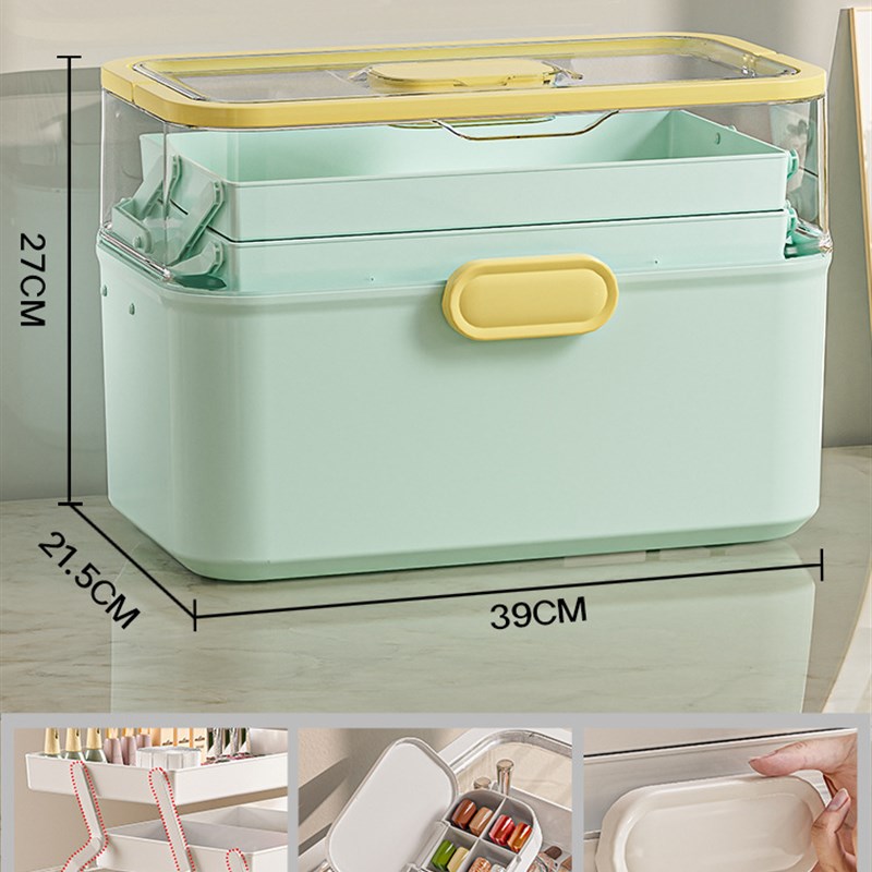 美甲工具箱可放光疗机多层甲油胶大容量箱子桌面美甲店收纳盒